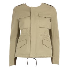 Maison Kitsuné Khaki Pocket Detail Utility Jacket Size XS