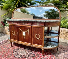 Krieger, Louis XVI / Napoleon III Style Mahogany & Bronze Sideboard