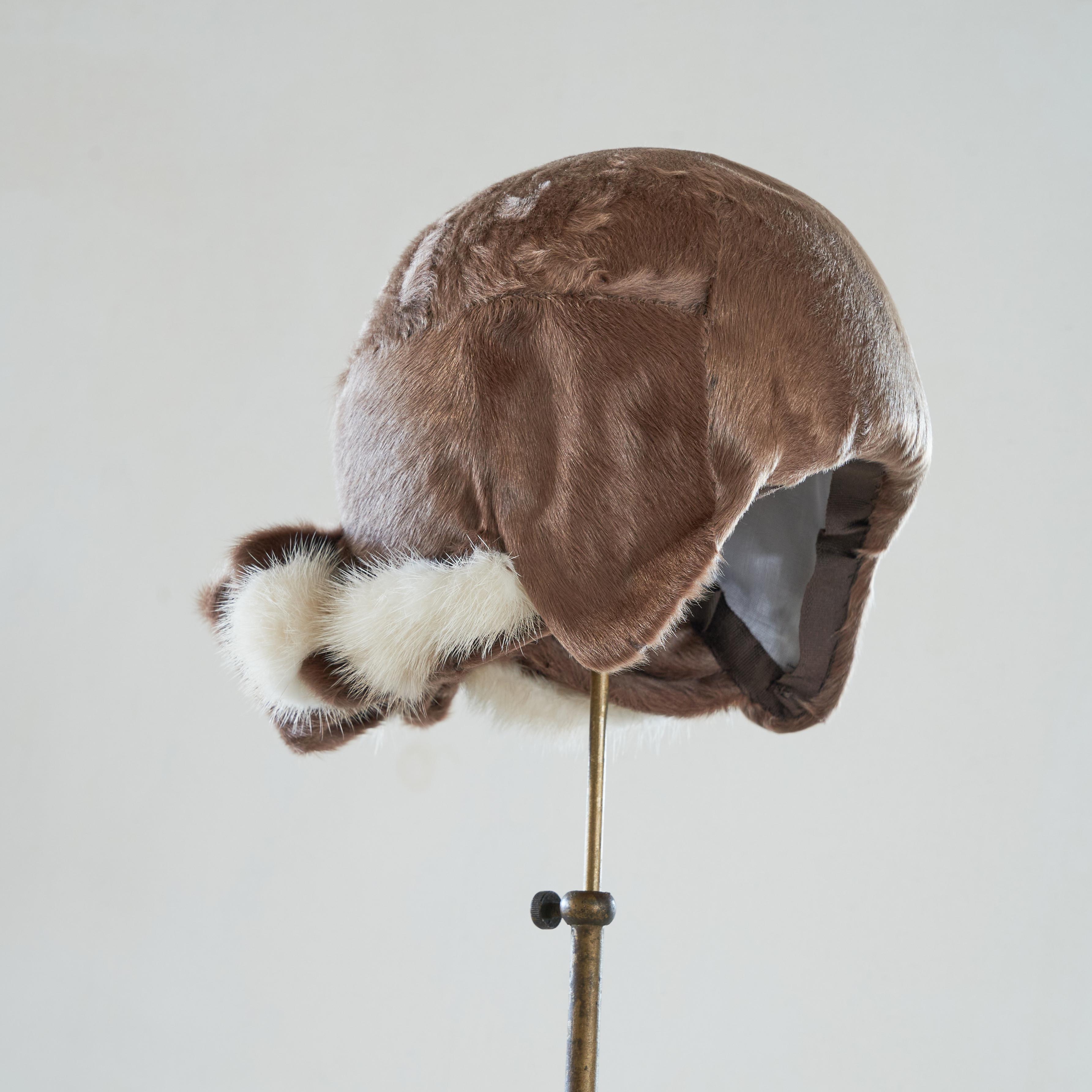 Hand-Crafted 'Maison Kuiper' Fur Hat, 1950s  For Sale