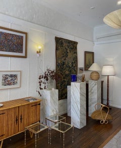 Maison Lancel brass Bamboo 1970s side tables