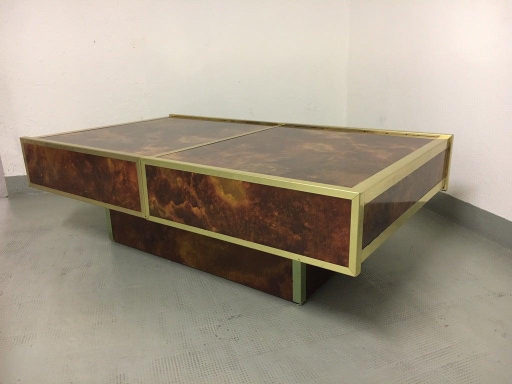 Maison Lancel Cocktail or Coffee Table Bar For Sale 4