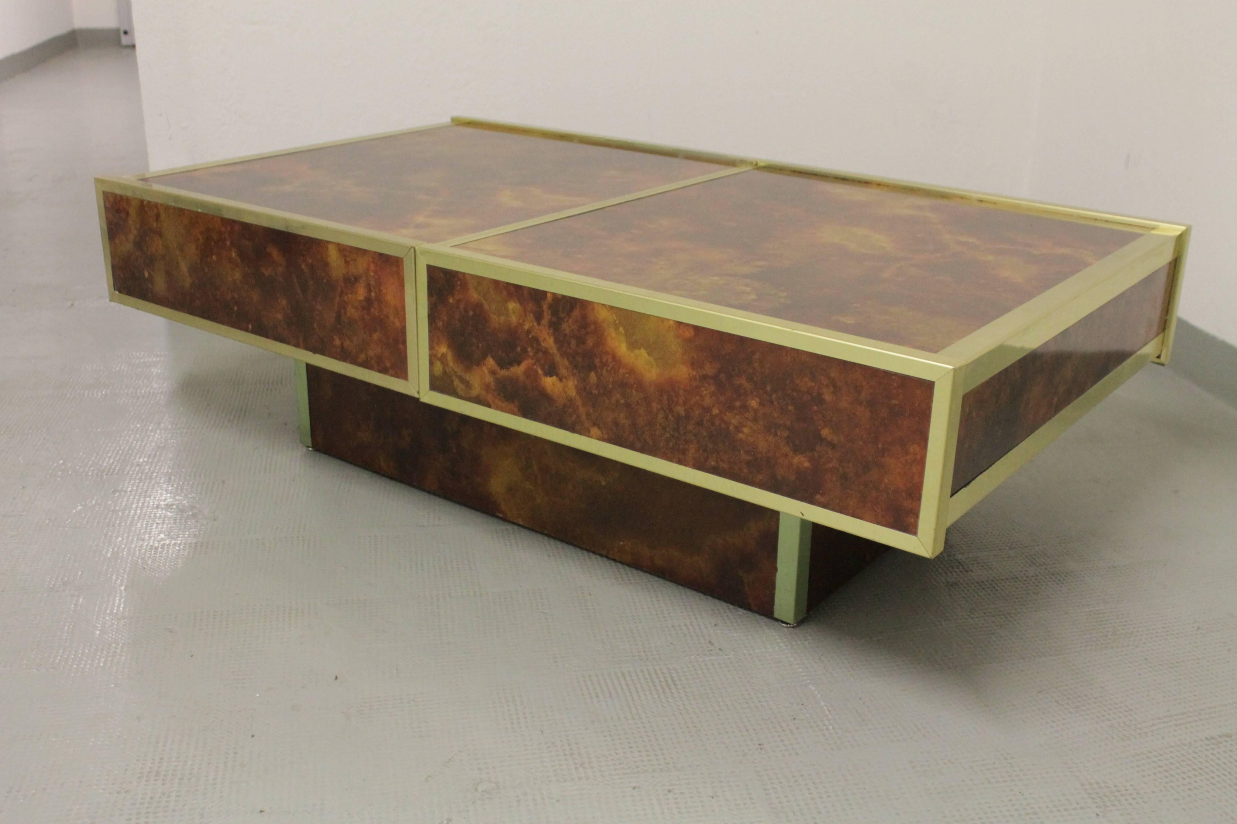 Maison Lancel Cocktail or Coffee Table Bar For Sale 2