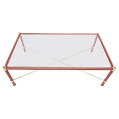 Maison Lancel Leather French Coffee Table