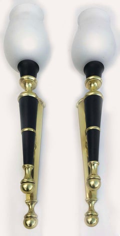 Maison Lancel Pair of Bronze Sconces, 2 pairs  available
