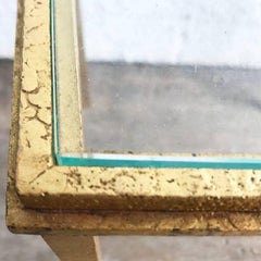 Maison Lancel Pair of Wrought Iron Gold Color Plated Side Sofa