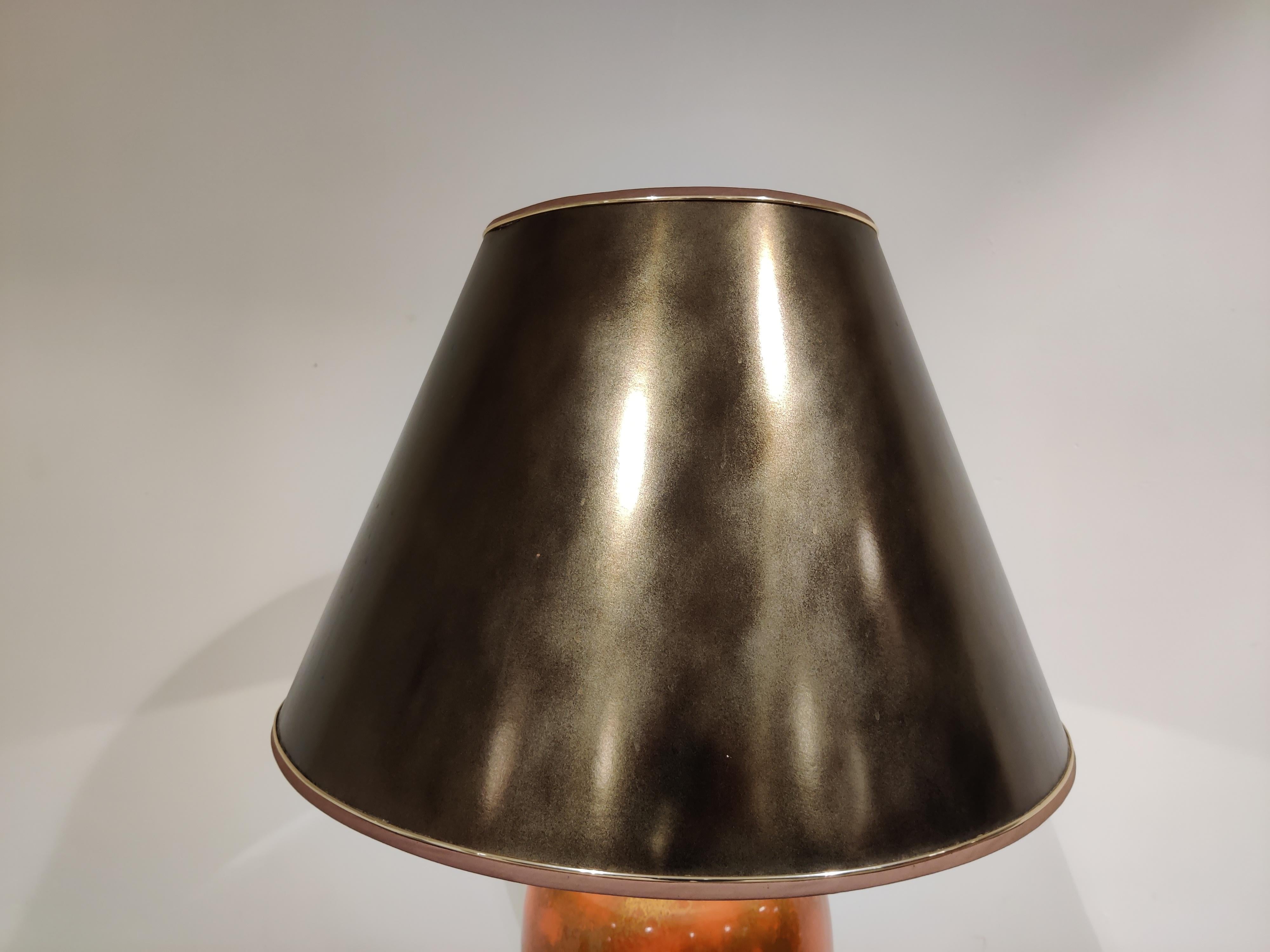 Brass Maison Le Dauphin Floor Lamp, 1980s For Sale