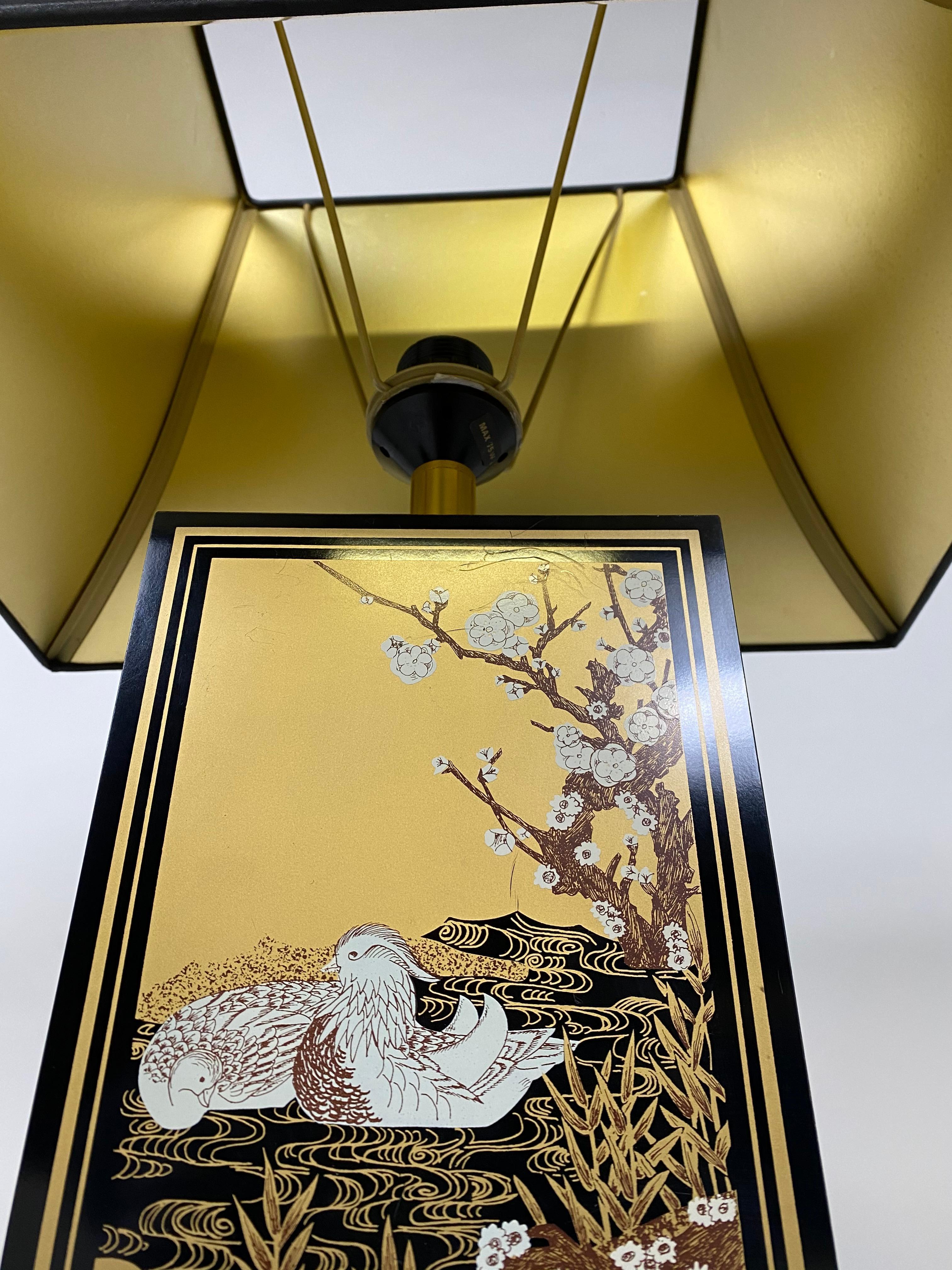 Maison Le Dauphin Pagode Design Table Lamp France 1970's Hokkaido Table lamp For Sale 3