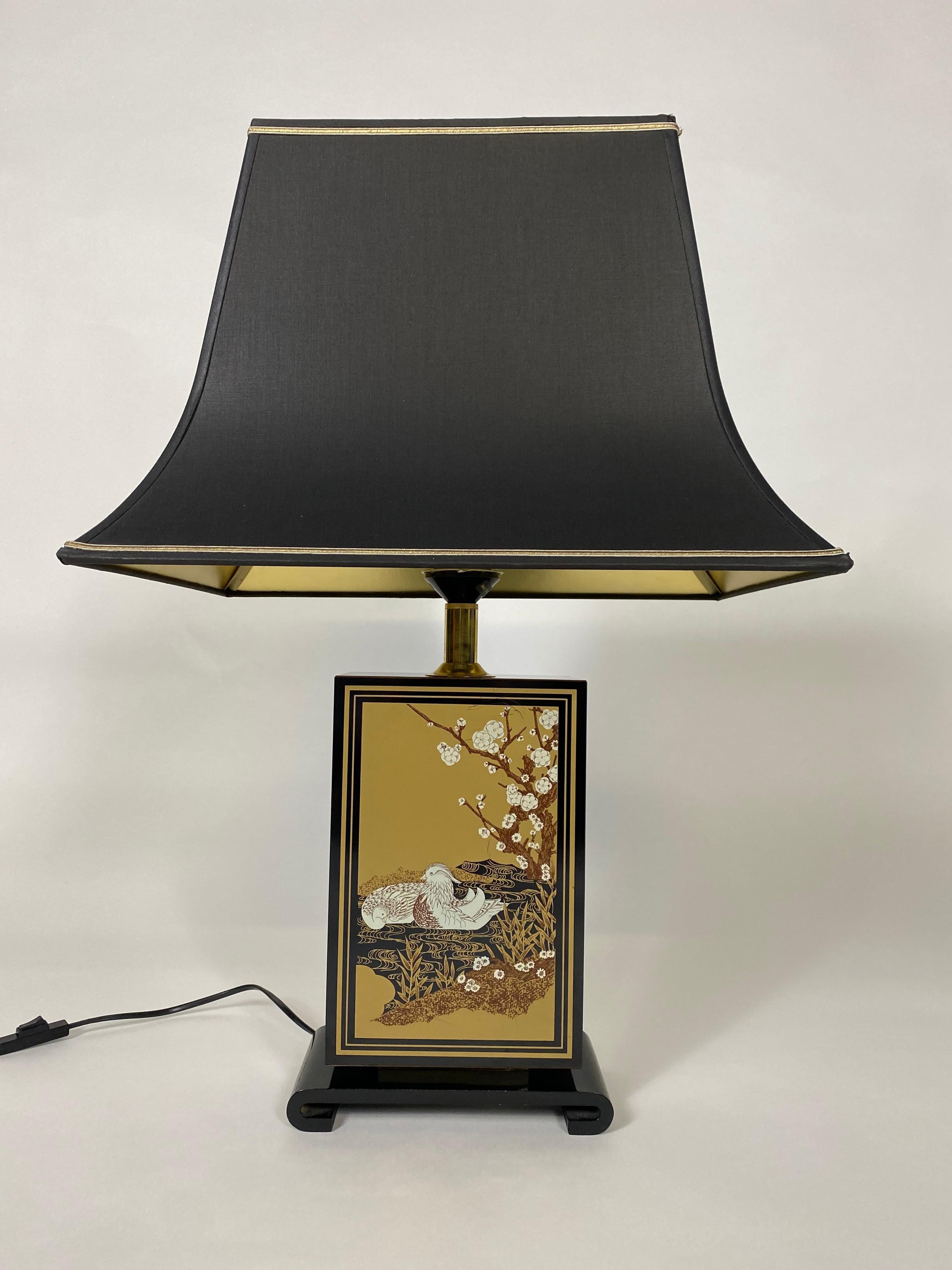 Maison Le Dauphin Pagode Design Table Lamp France 1970's Hokkaido Table lamp For Sale 5