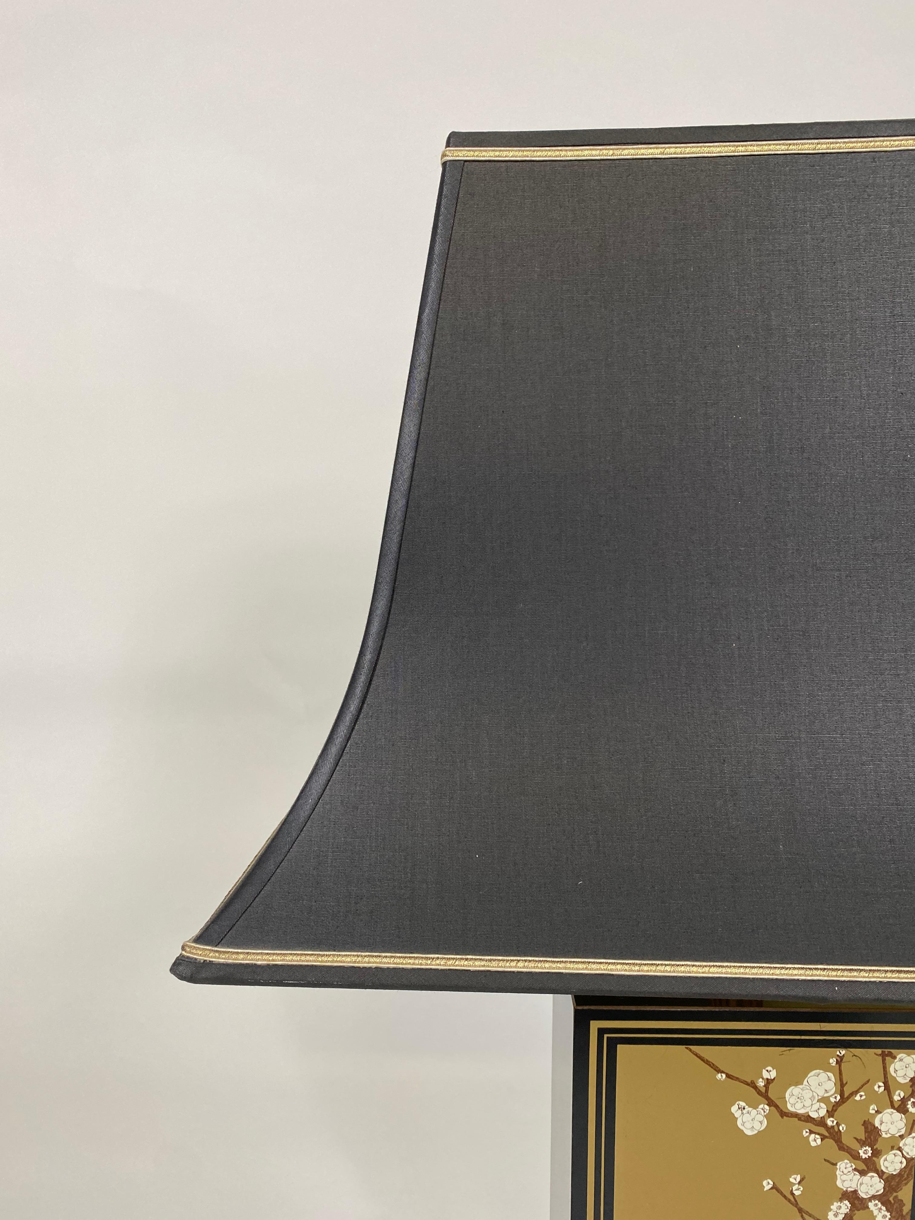 Maison Le Dauphin Pagode Design-Tischlampe, Hokkaido-Tischlampe, Frankreich, 1970er Jahre im Angebot 5