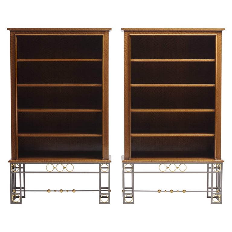 Maison Leleu bookcases, 1963, offered by Maison Gerard