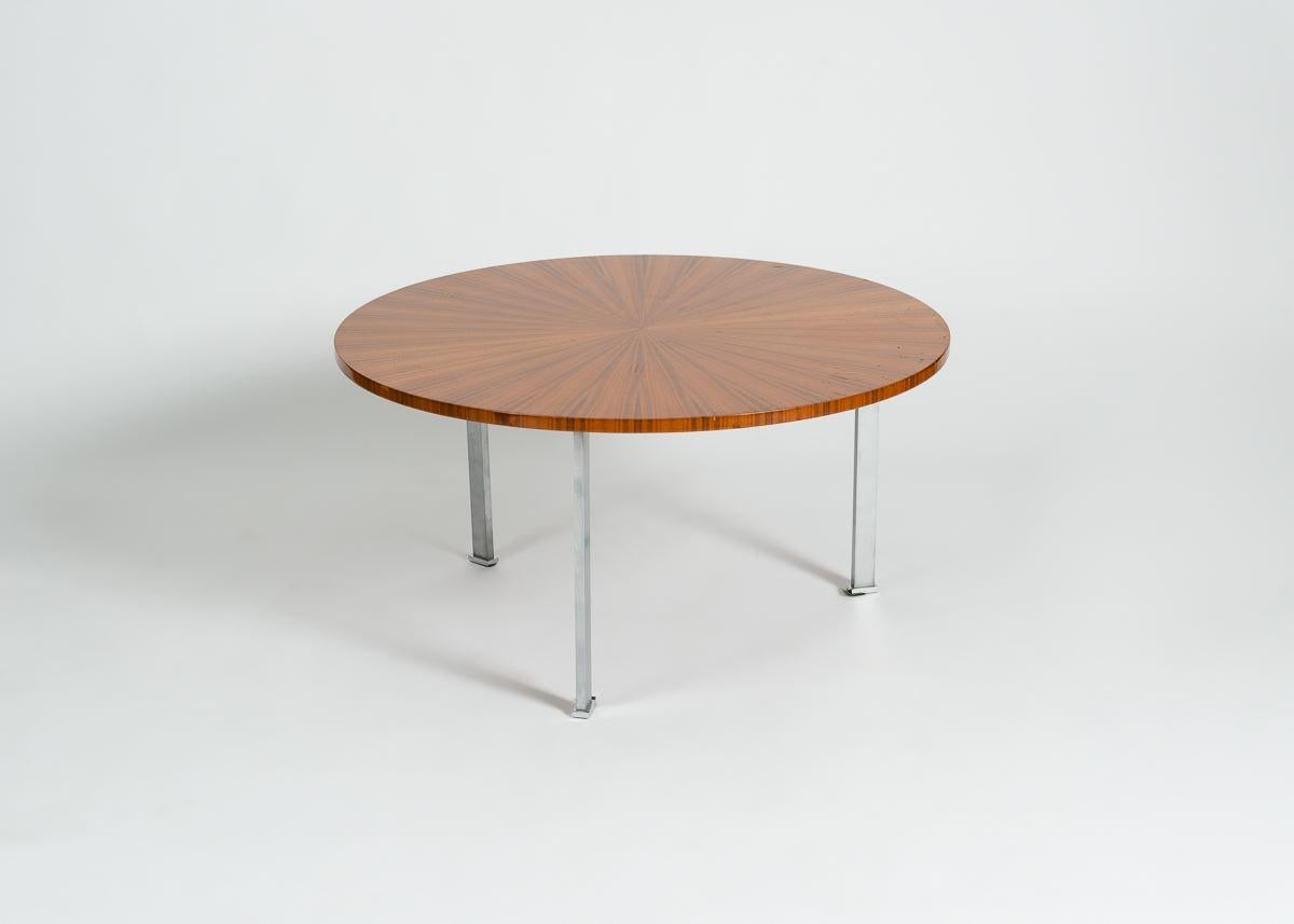 Maison Leleu, table basse du milieu du siècle dernier, France, vers 1965 Bon état - En vente à New York, NY