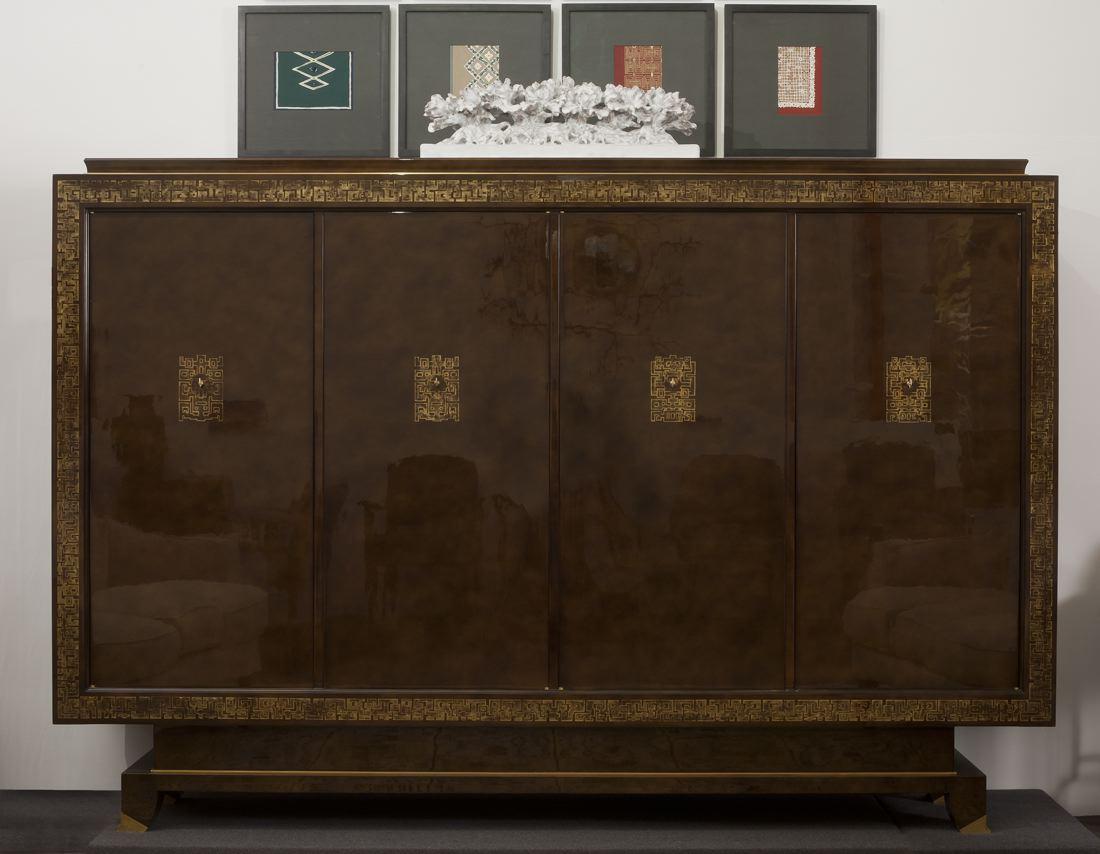 Maison Leleu, Armario de cuatro puertas, Francia, 1961 Grabado en venta