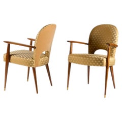 Maison Leleu, Pair of Armchairs, France, circa 1960