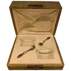 Salières en argent Puiforcat Maison Louis Mugnier Genève:: fin des années 1800