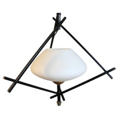 Lampadario a piramide Maison Lunel 1950 - Francia metà secolo moderno - Arlus