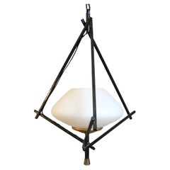 Maison Lunel 1950er Jahre Pyramiden-Kronleuchter - Französisch Mitte des Jahrhunderts Modern - Era Arlus