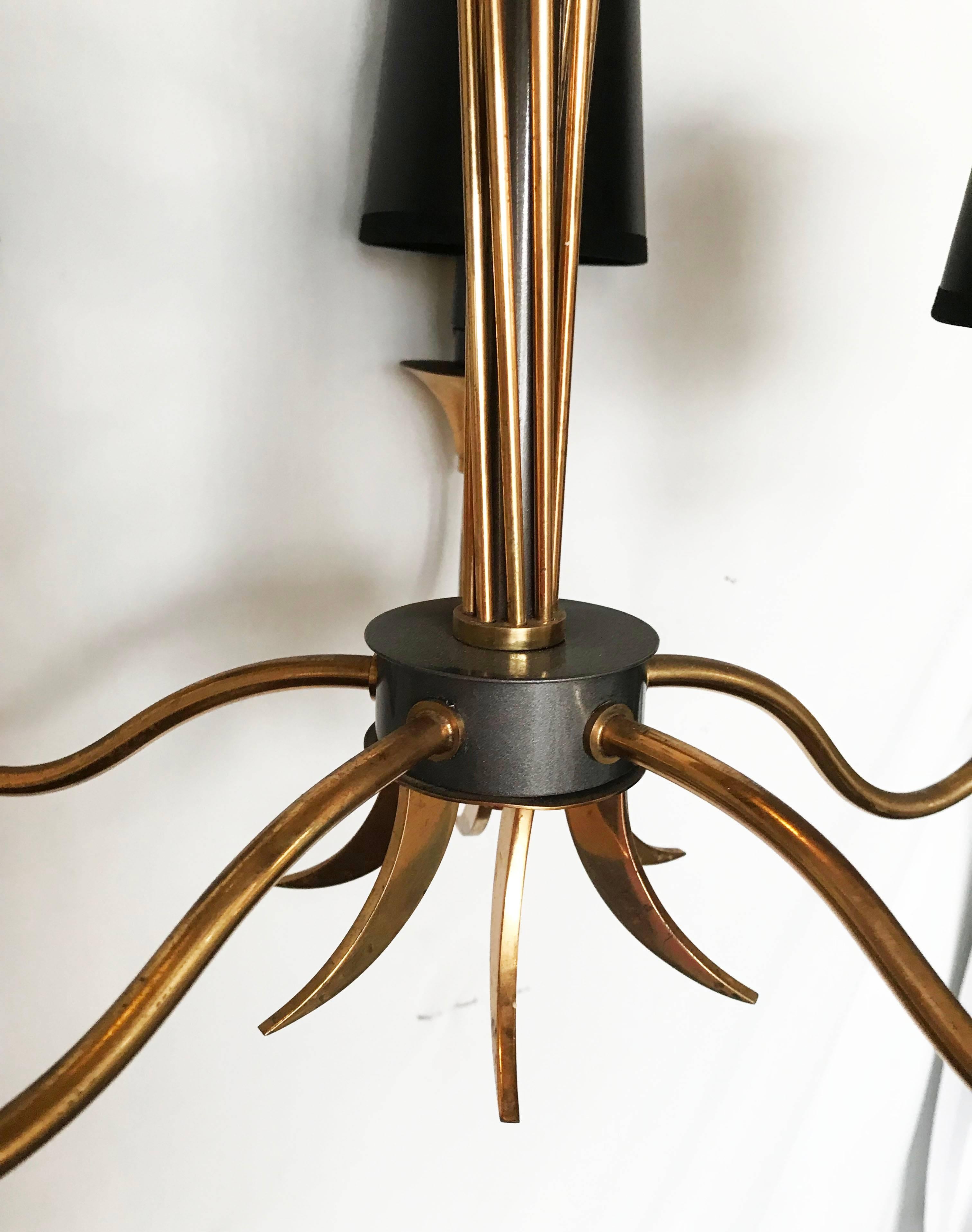 French Maison Lunel Five-Light Chandelier