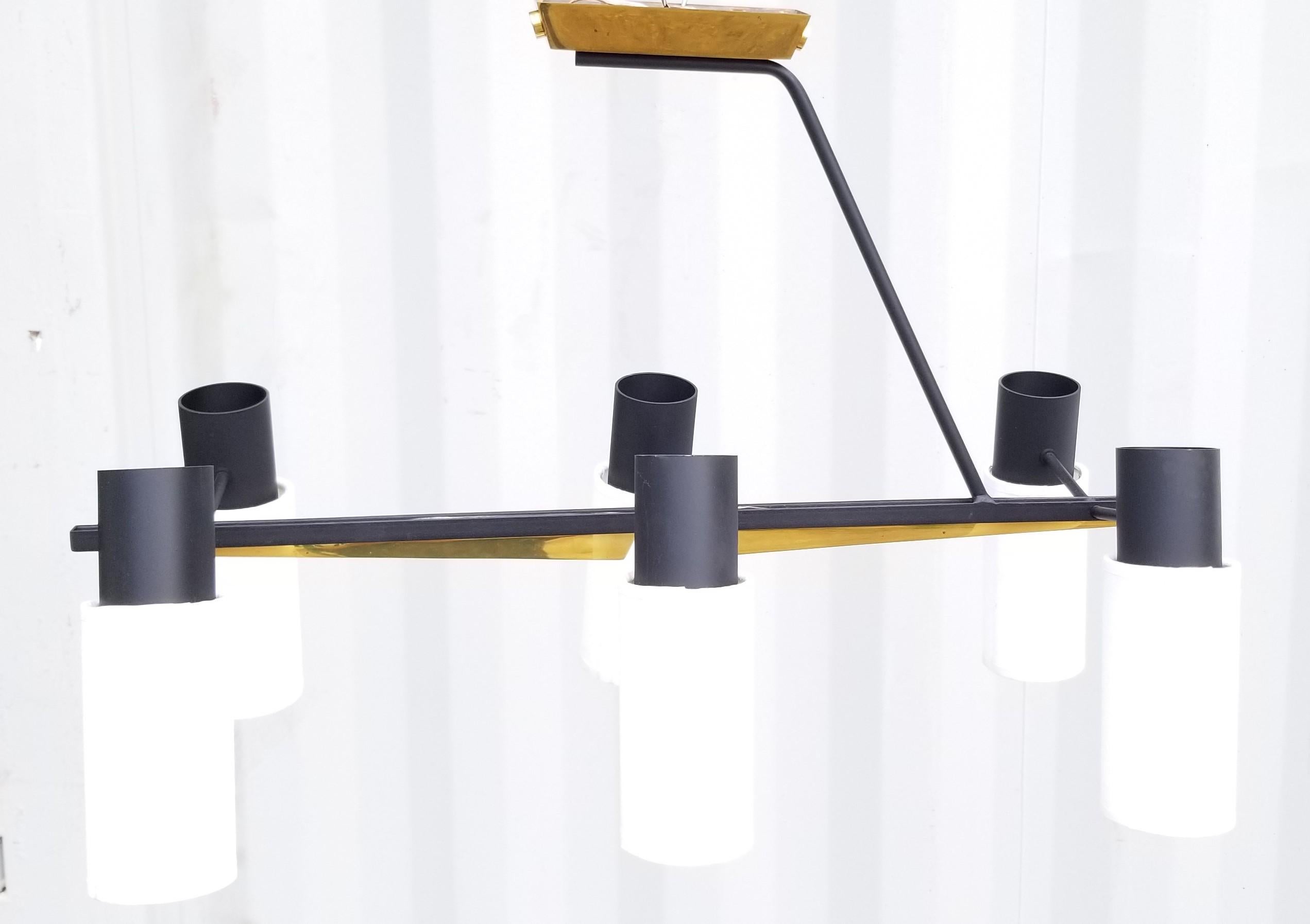 Lámpara de araña de 6 luces Maison Lunel Francés en venta