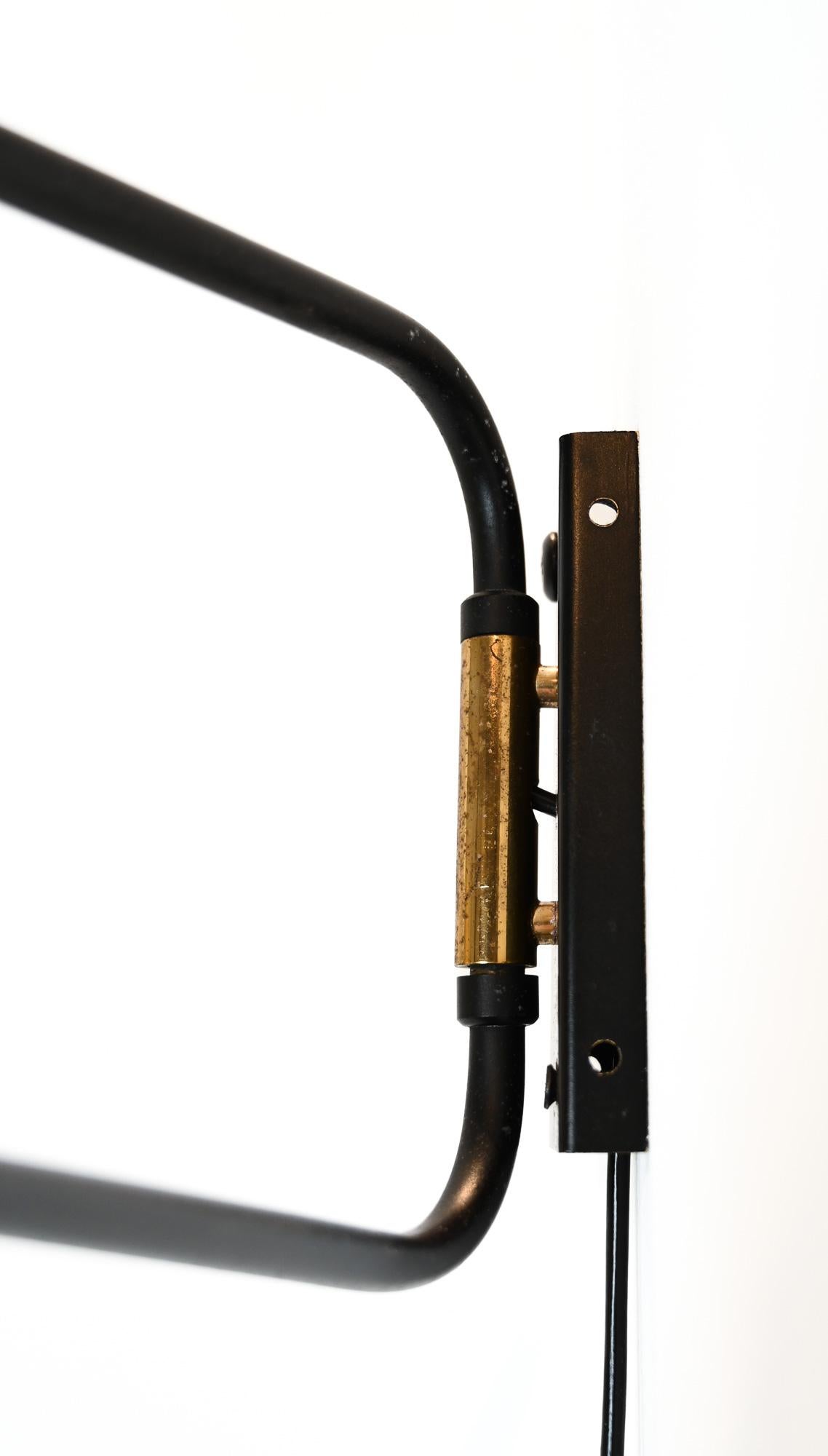 Lámpara de pared articulada Maison Lunel, Francia, años 50 en venta 11