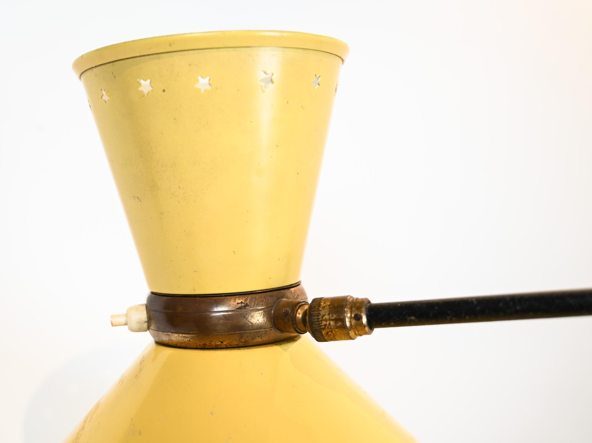 Lámpara de pared articulada Maison Lunel, Francia, años 50 en venta 1