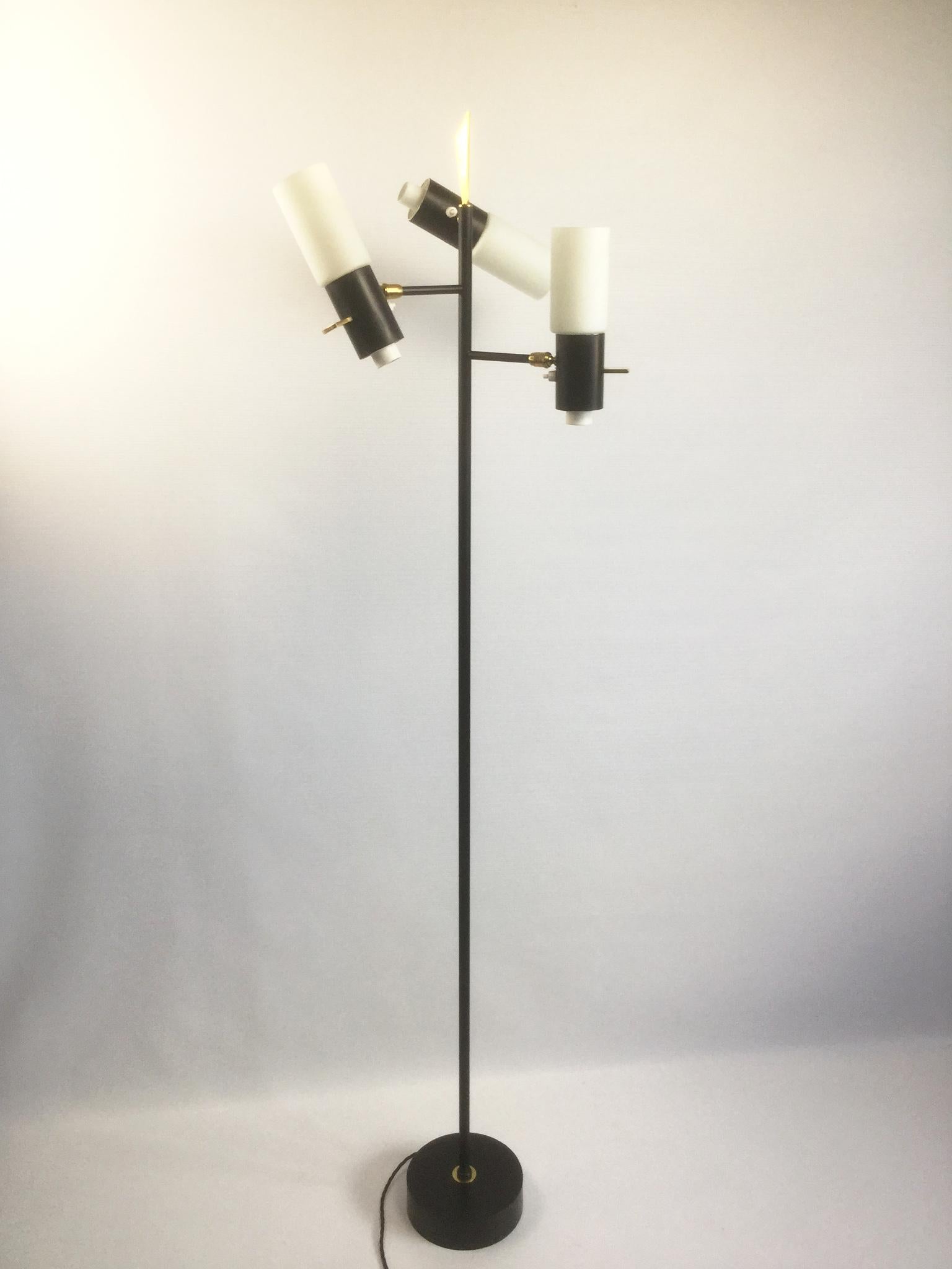 1950s Maison Lunel Floor Lamp Attributed to Jean Boris Lacroix, France For Sale 1