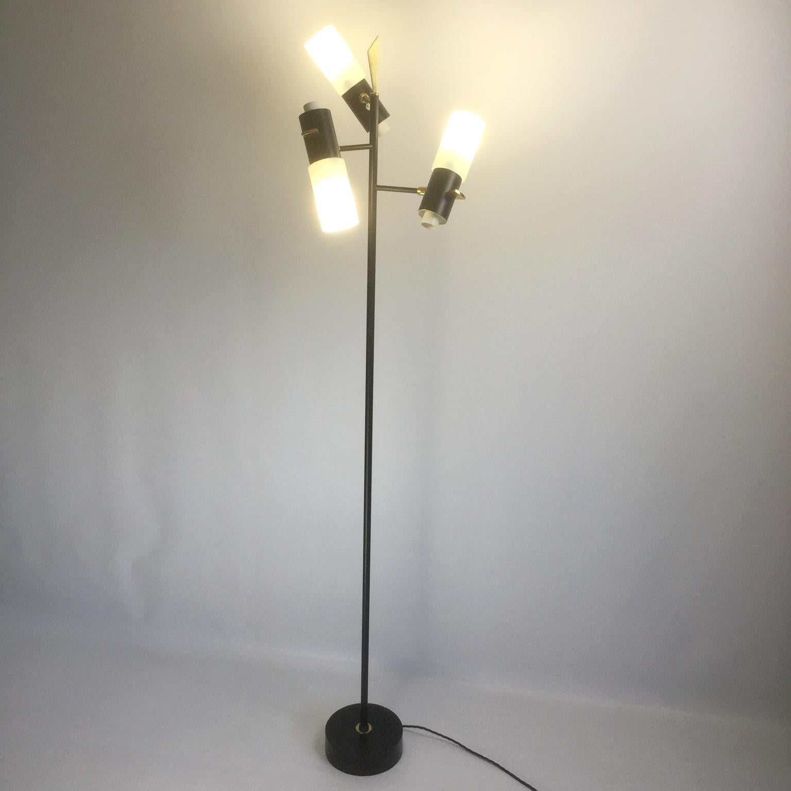 1950s Maison Lunel Floor Lamp Attributed to Jean Boris Lacroix, France For Sale 2