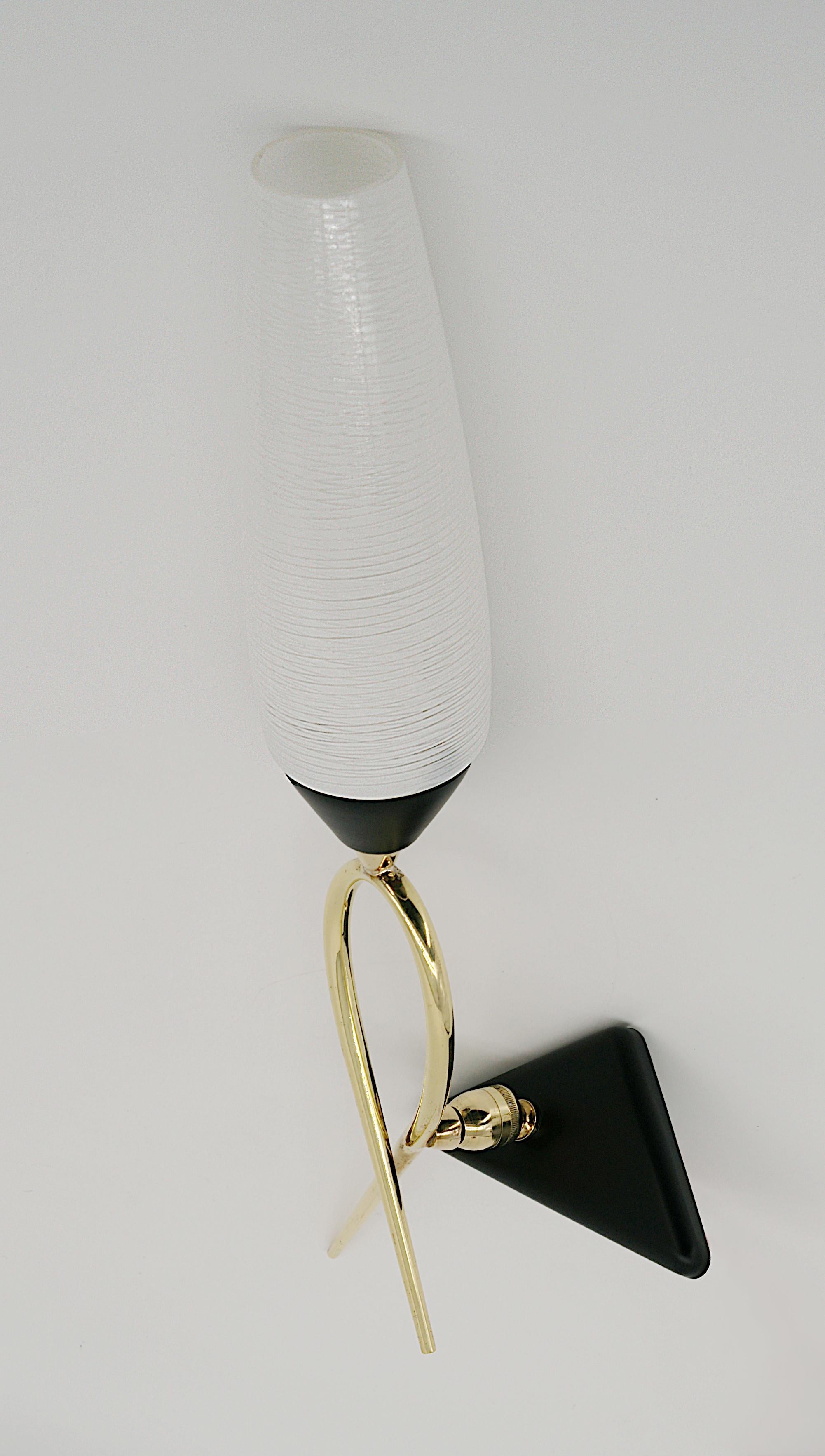 Maison Lunel French Midcentury Rotary Wall Light Pair, 1950s For Sale 6