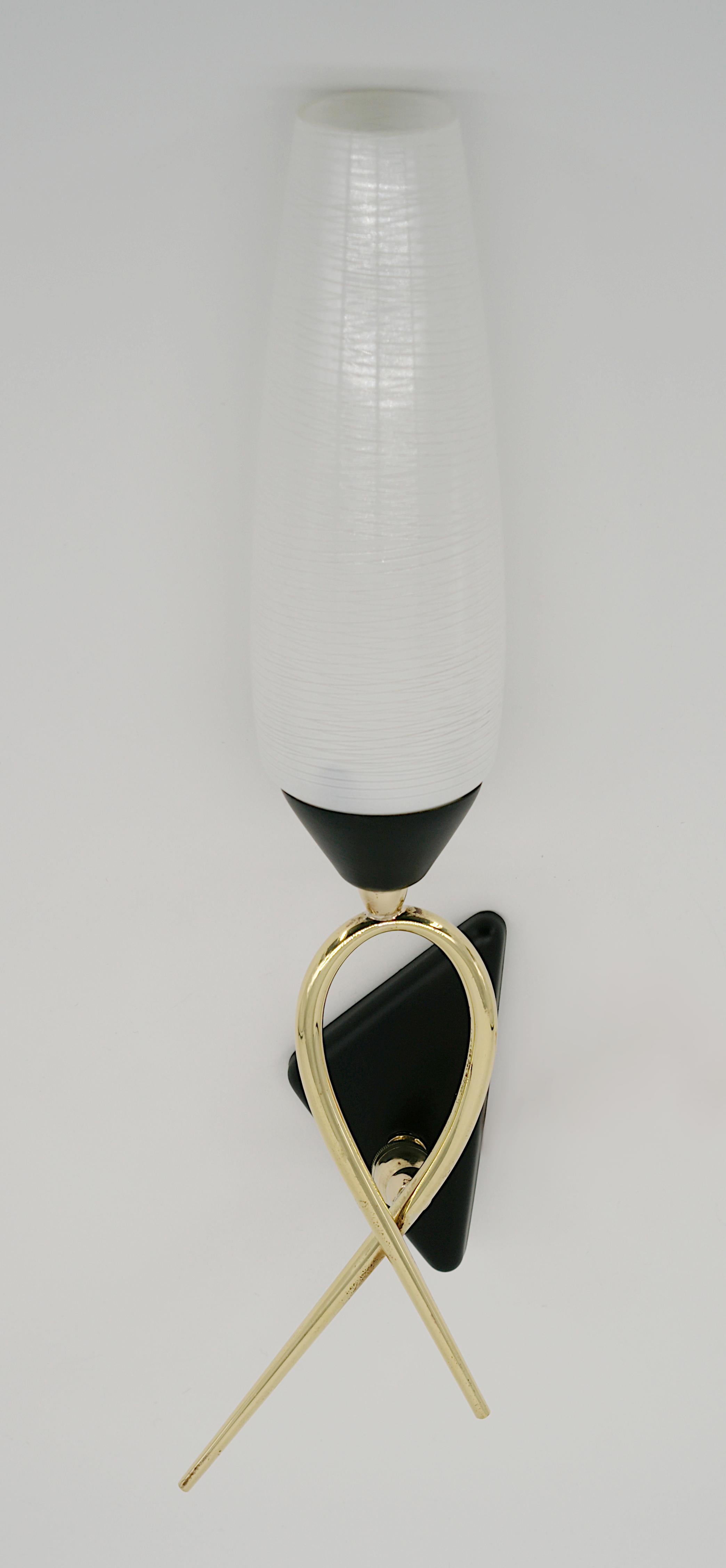 Maison Lunel French Midcentury Rotary Wall Light Pair, 1950s For Sale 3
