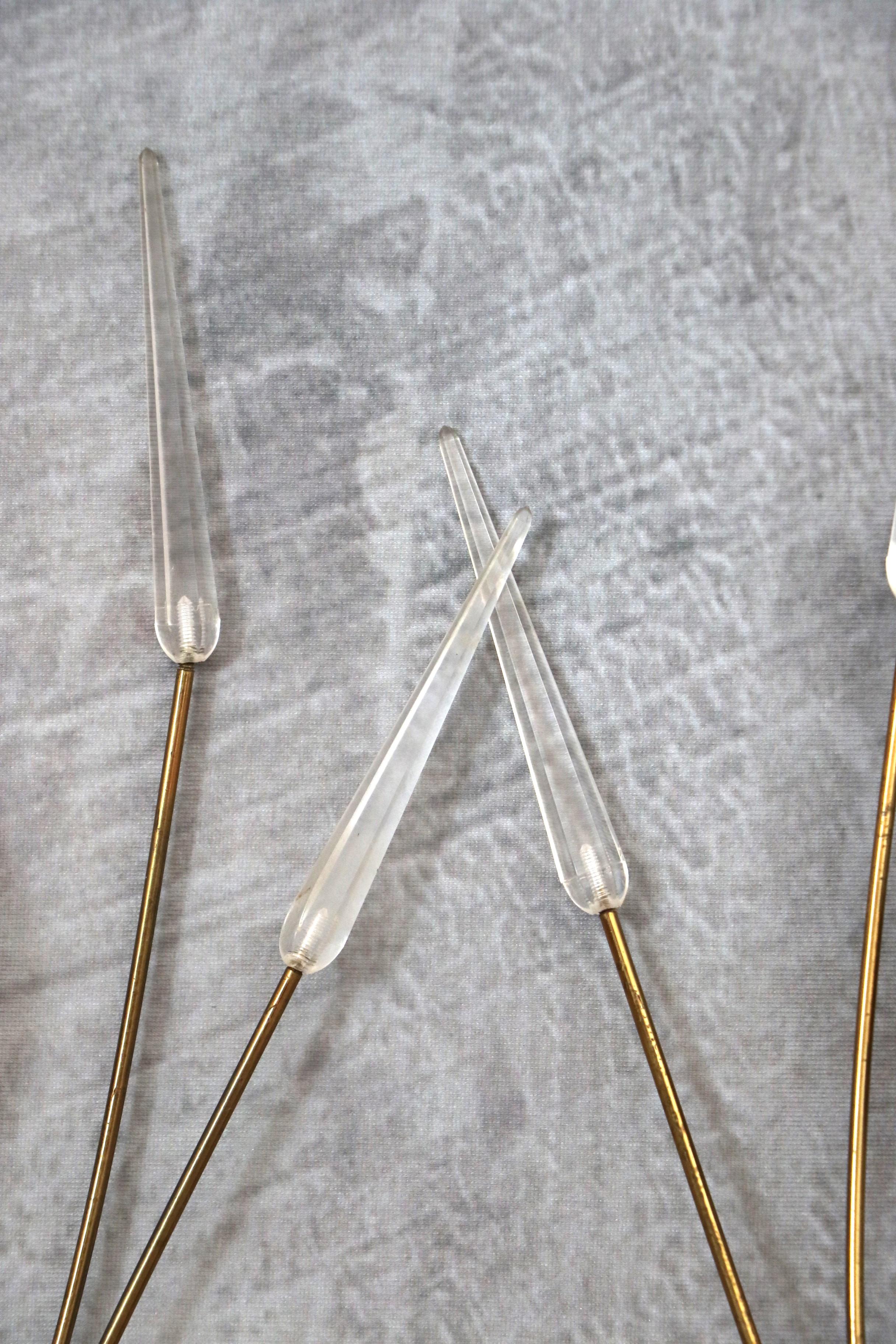 Maison Lunel - Pair of Mid-Century Modern Brass Wall lights - 1950s France For Sale 2
