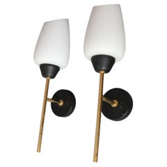 Vintage Maison Lunel - Pair of Mid-Century Modern Wall lights - 1950s France