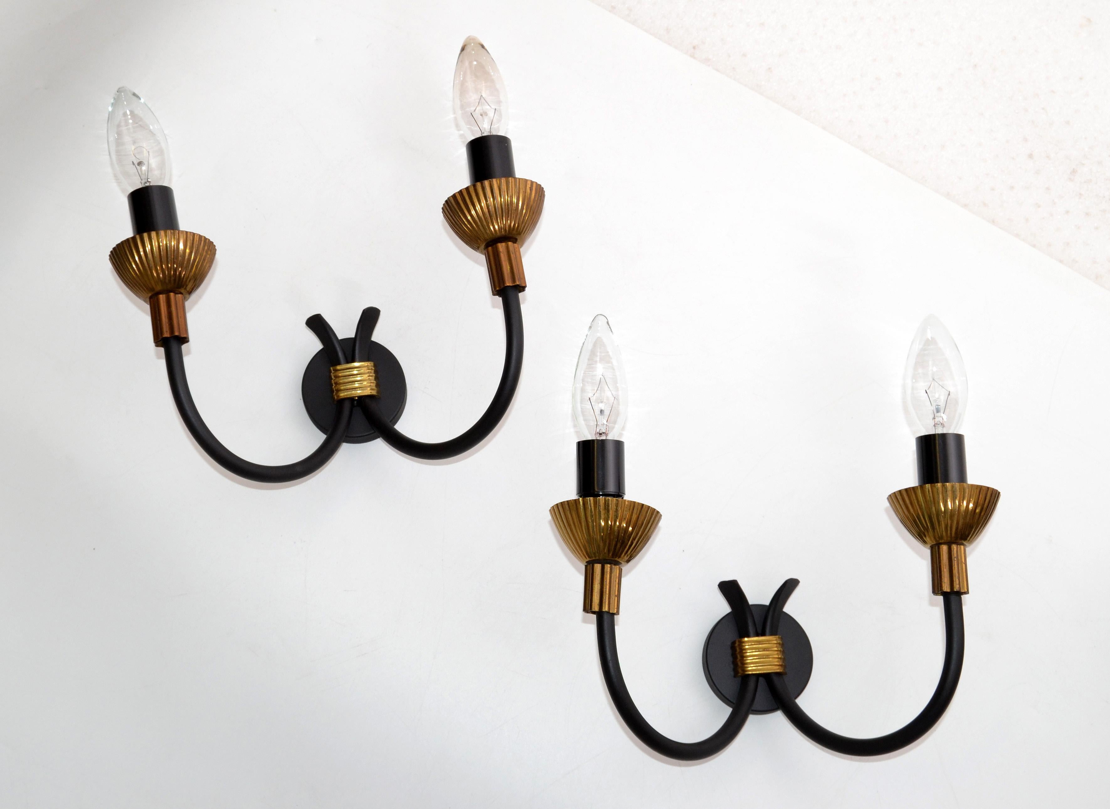 Maison Lunel Pair of Sconces Mid-Century Modern France, 2 pairs Available  3