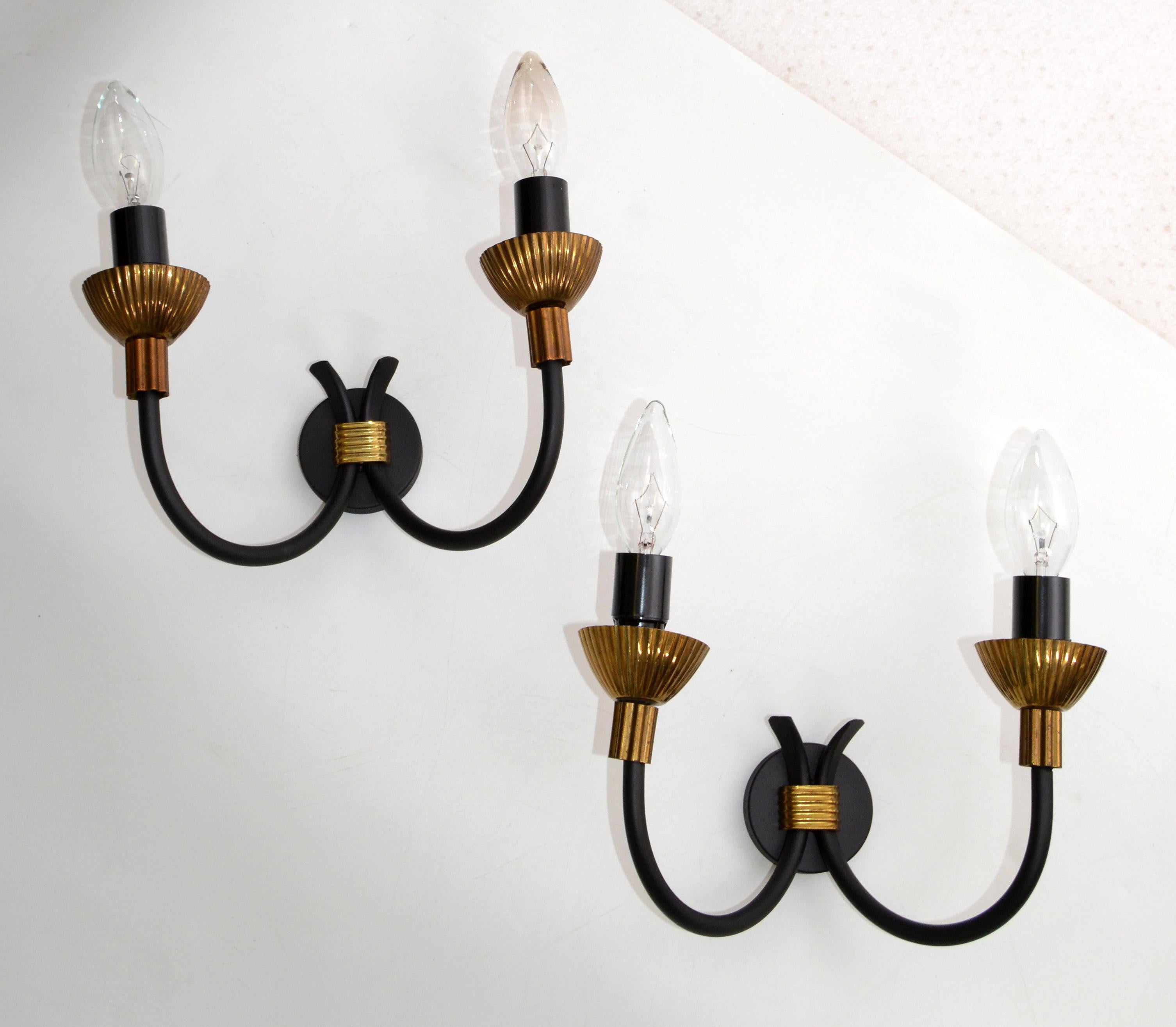 Maison Lunel Pair of Sconces Mid-Century Modern France, 2 pairs Available  7