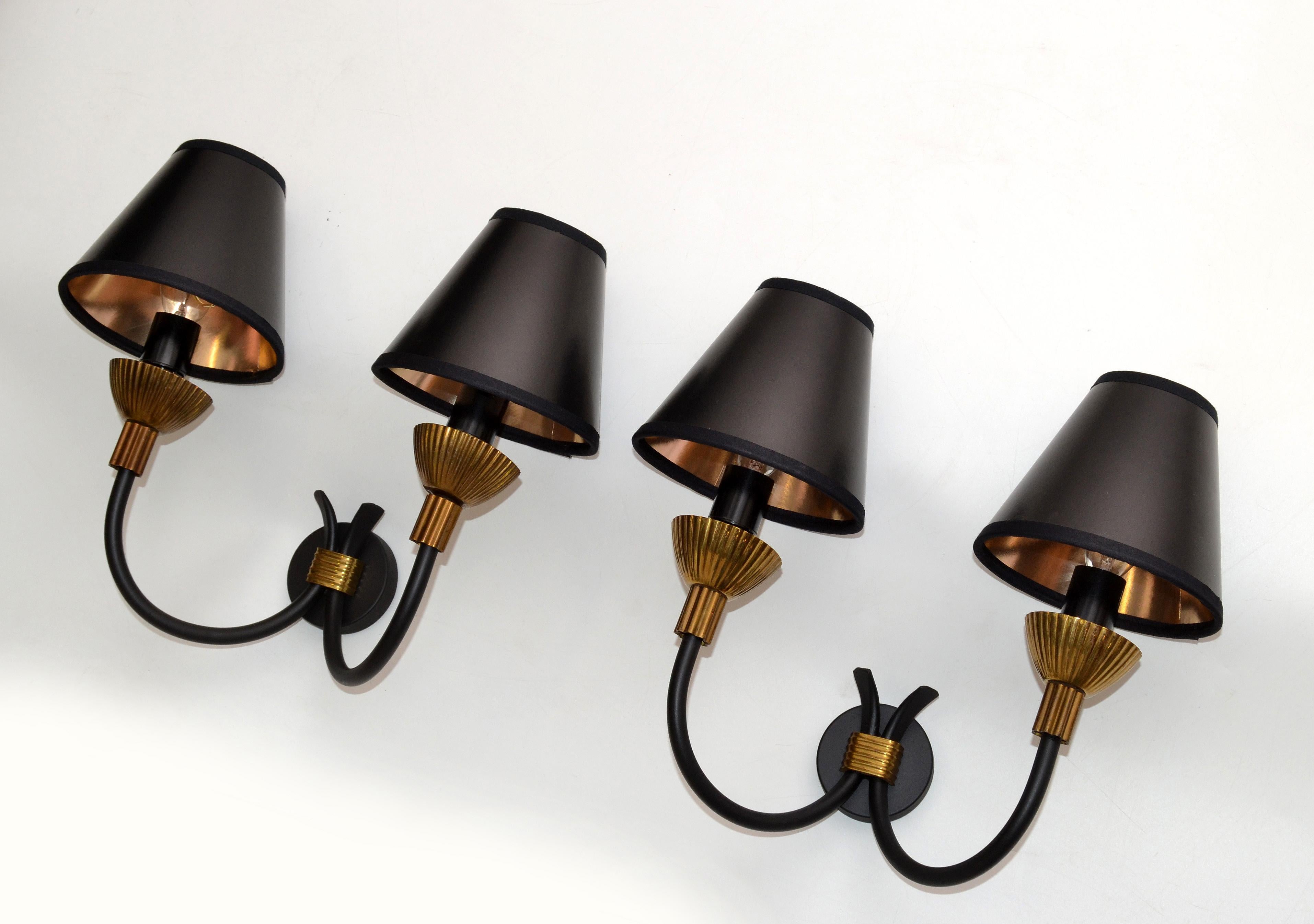French Maison Lunel Pair of Sconces Mid-Century Modern France, 2 pairs Available 