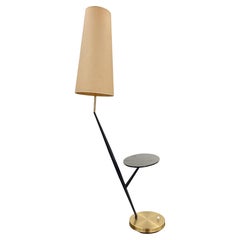 Maison Lunel Rakish Floor Lamp with Oval Table