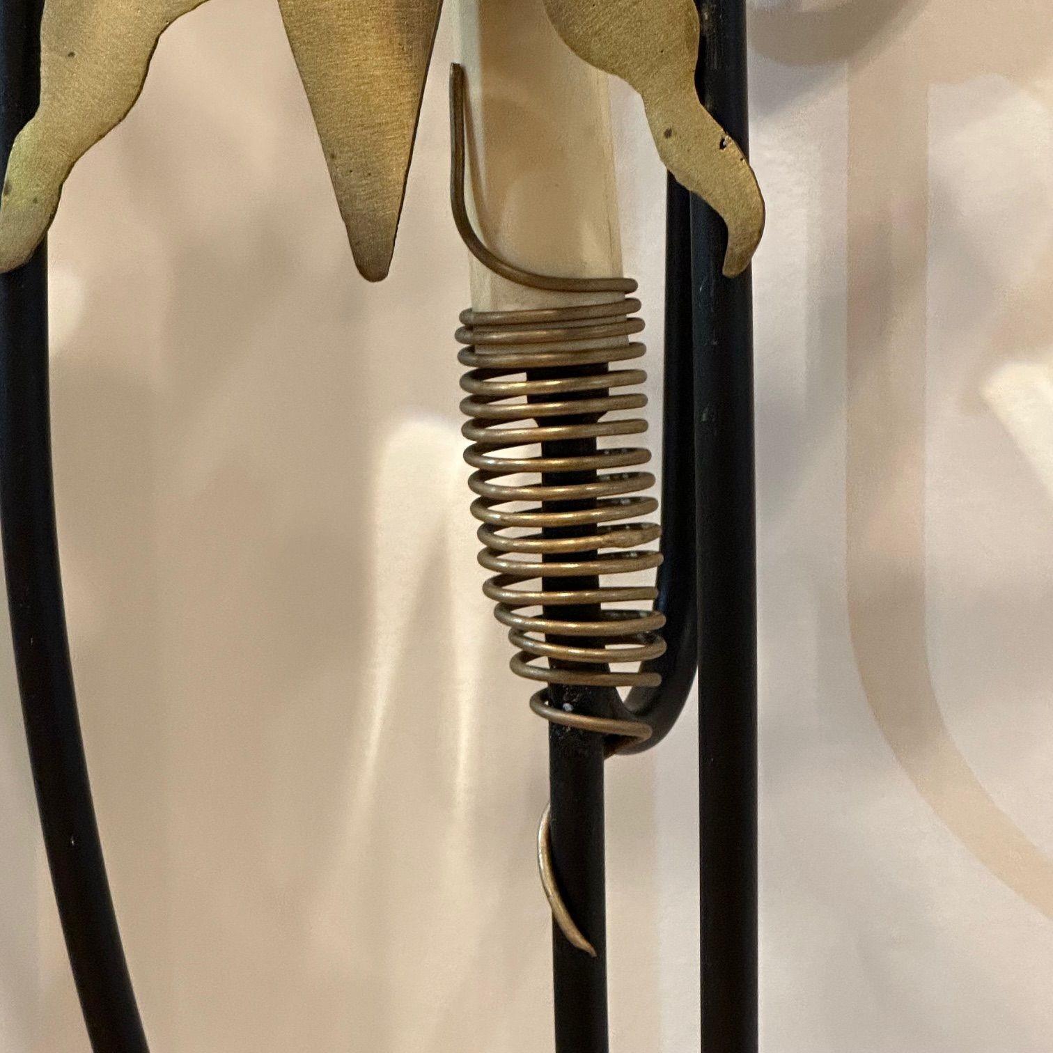 Französische Stern-Wandleuchter im Maison Lunel-Stil, Mid-Century Modern, Bronze, Stahl (21. Jahrhundert und zeitgenössisch) im Angebot