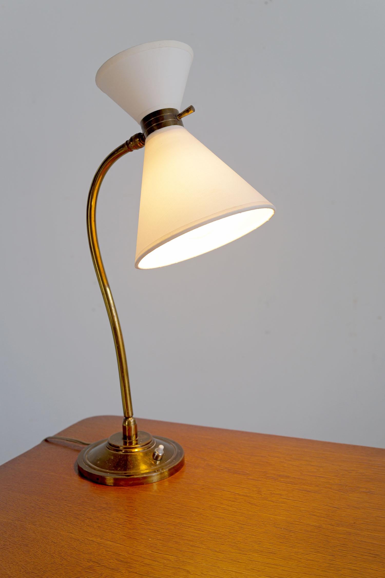 Milieu du XXe siècle Maison Lunel, lampe de table, France 1950 en vente