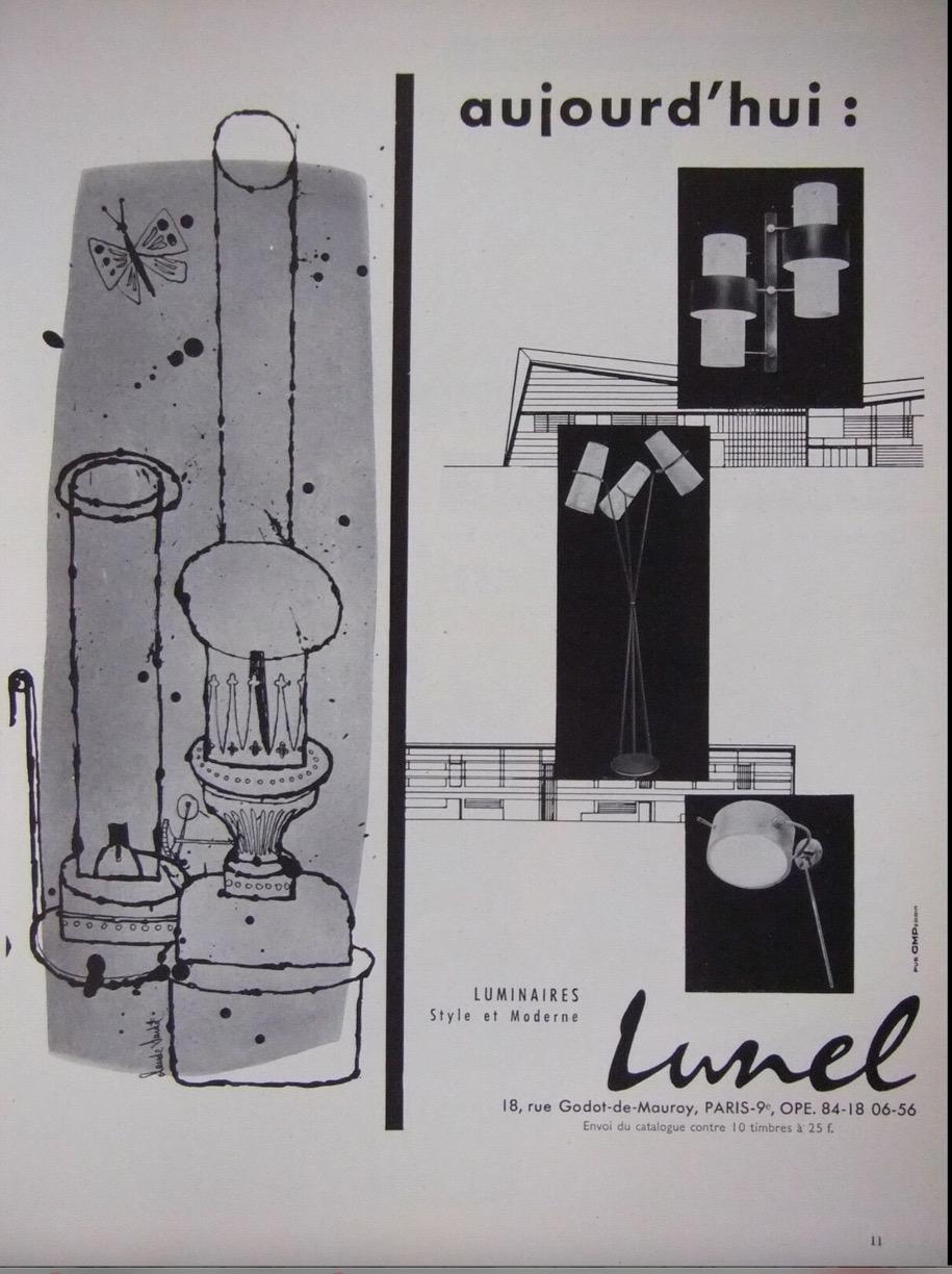 Maison Lunel Drei-Punkt-Konsolen-Leuchte im Angebot 1