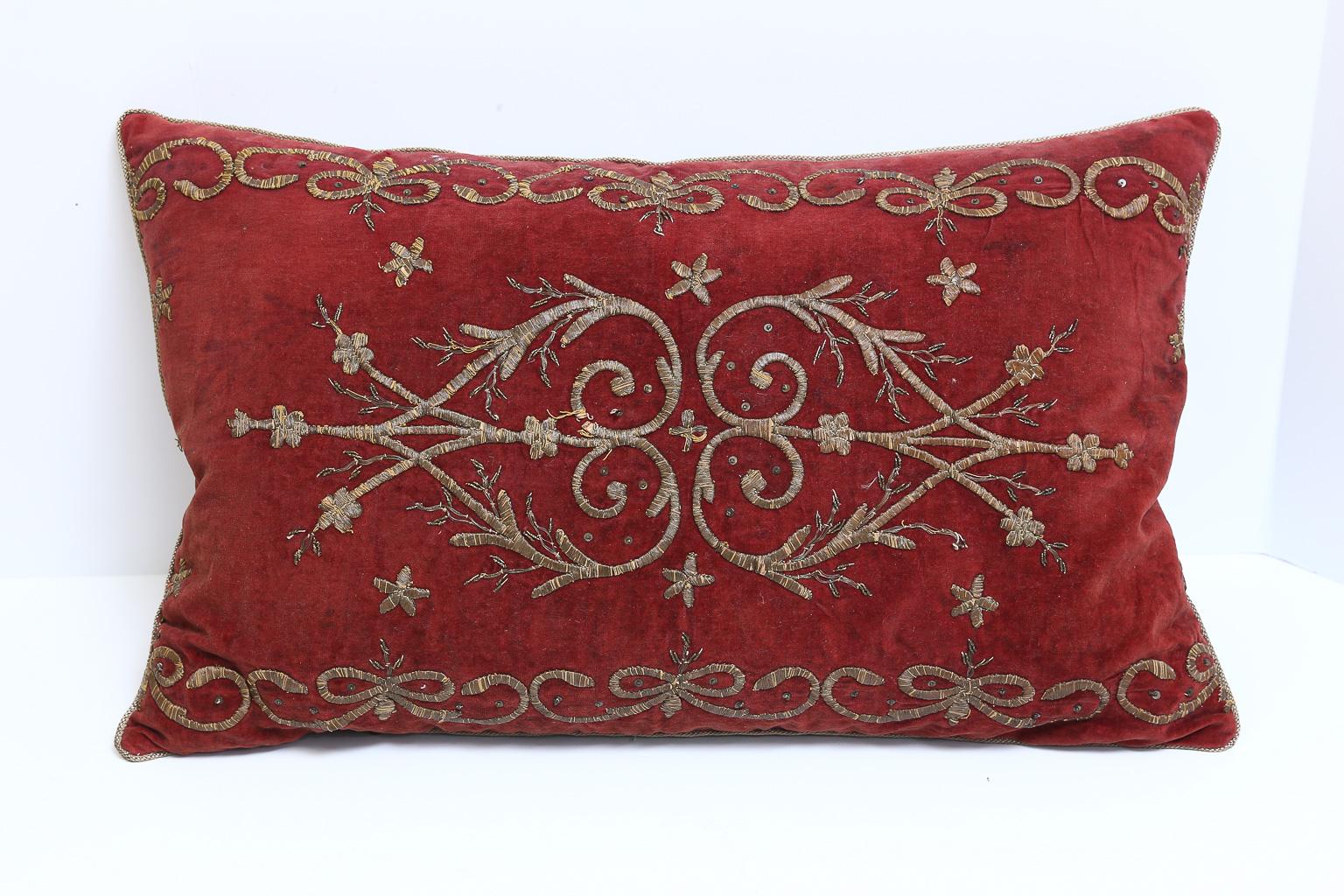 Velvet Maison Maison 18th Century Italian Metalwork Pillows