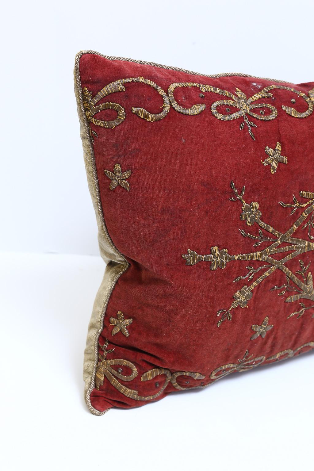 Maison Maison 18th Century Italian Metalwork Pillows 3