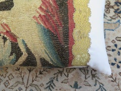 18th Century Tapestry Fragment Pillow