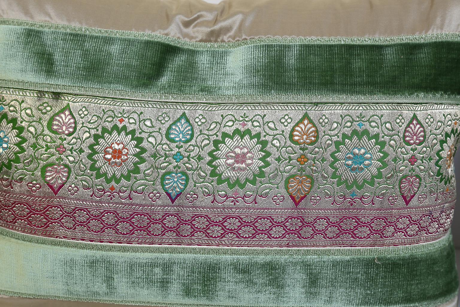 vintage sari pillows