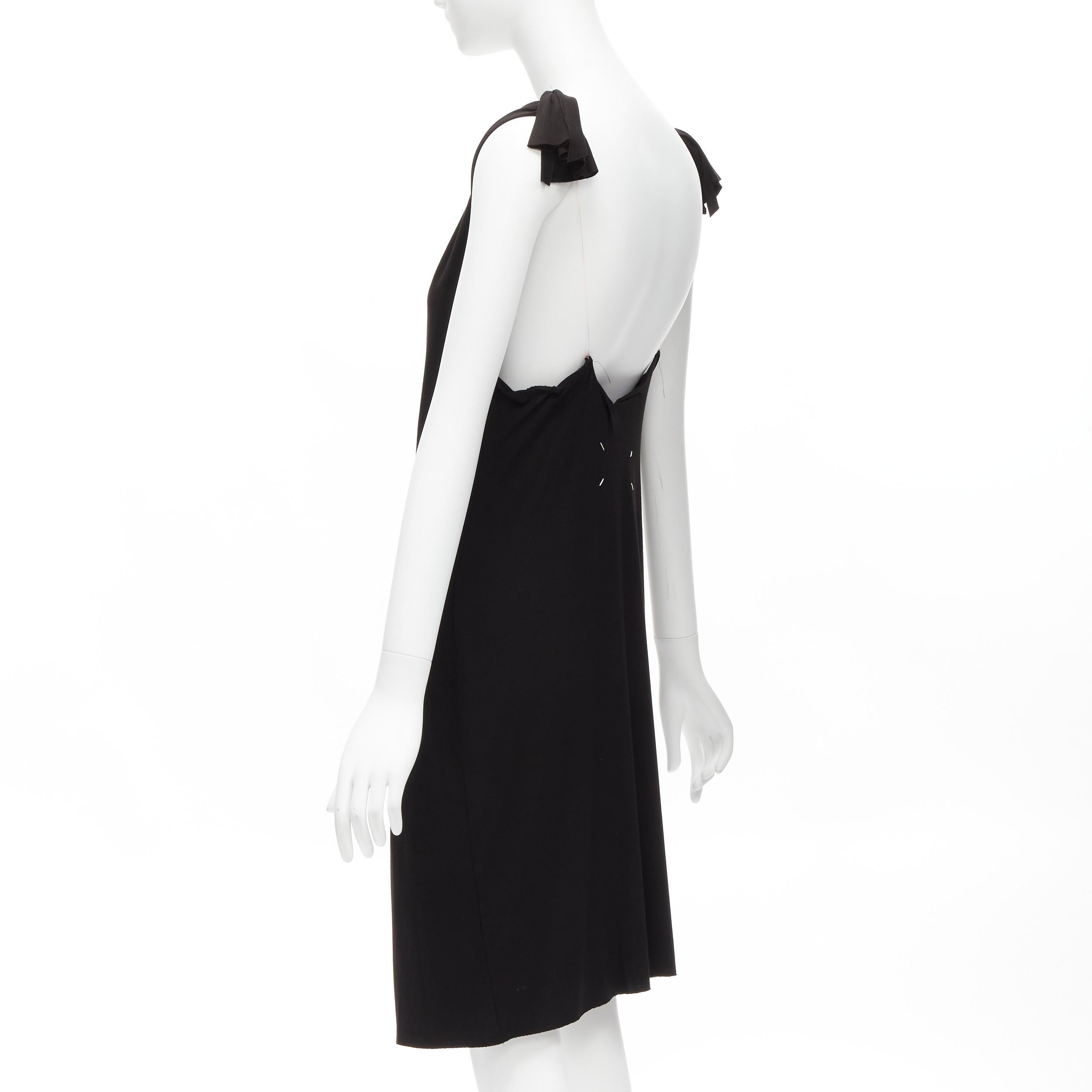 MAISON MARGIELA 2005 Vintage Runway Floating Dress clear fishwire V knee dress S In Excellent Condition In Hong Kong, NT