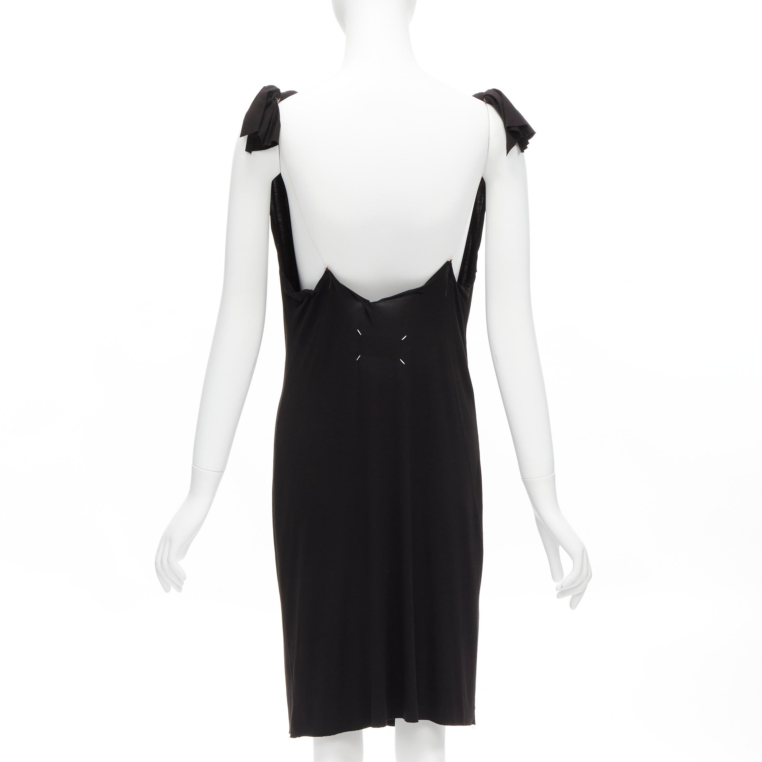 MAISON MARGIELA 2005 Vintage Runway Floating Dress clear fishwire V knee dress S 1