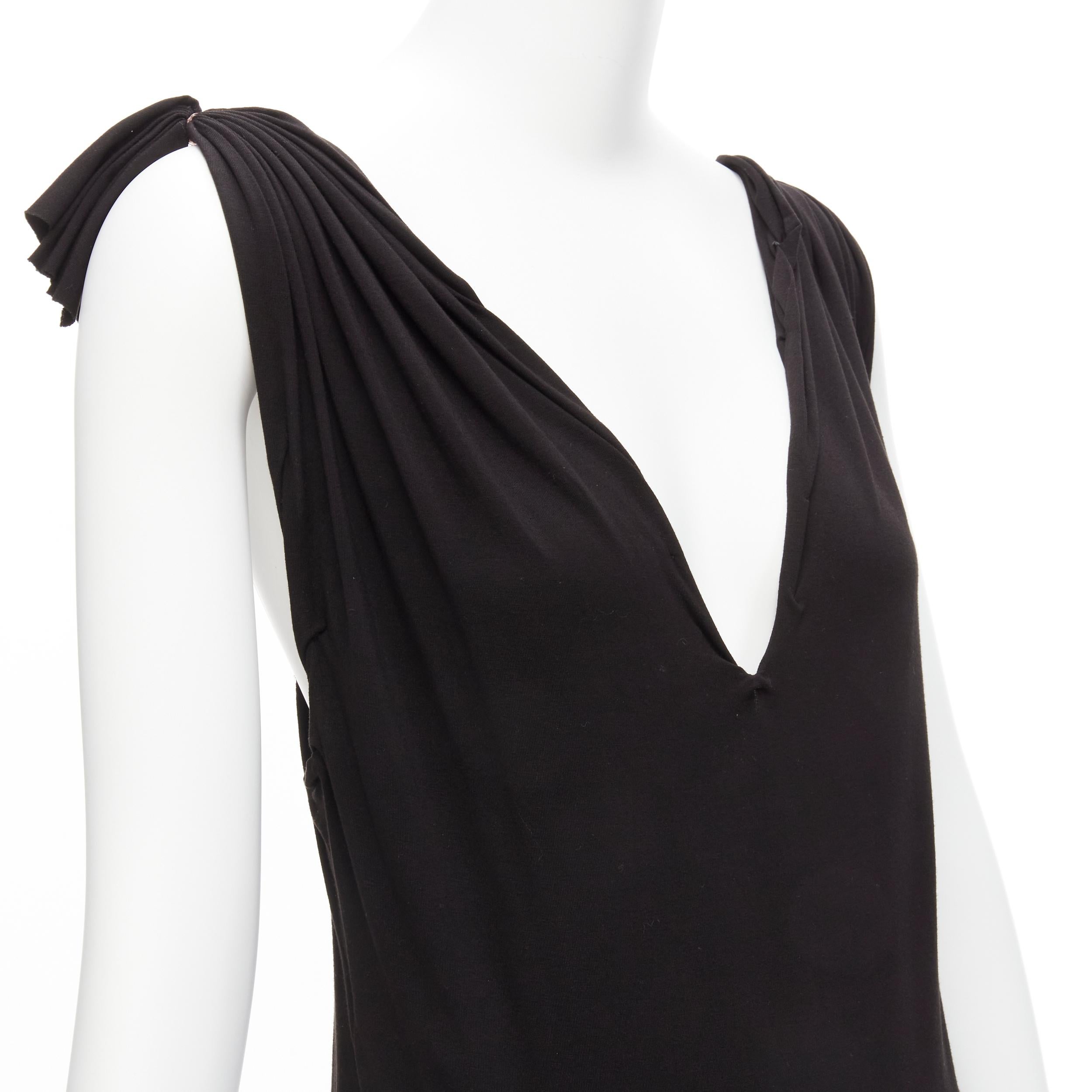 MAISON MARGIELA 2005 Vintage Runway Floating Dress clear fishwire V knee dress S 3