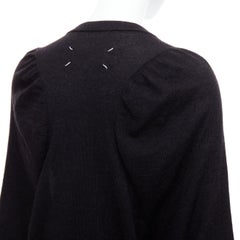 MAISON MARGIELA 2010 dunkelgrauer Pullover aus Alpakawolle in Übergröße