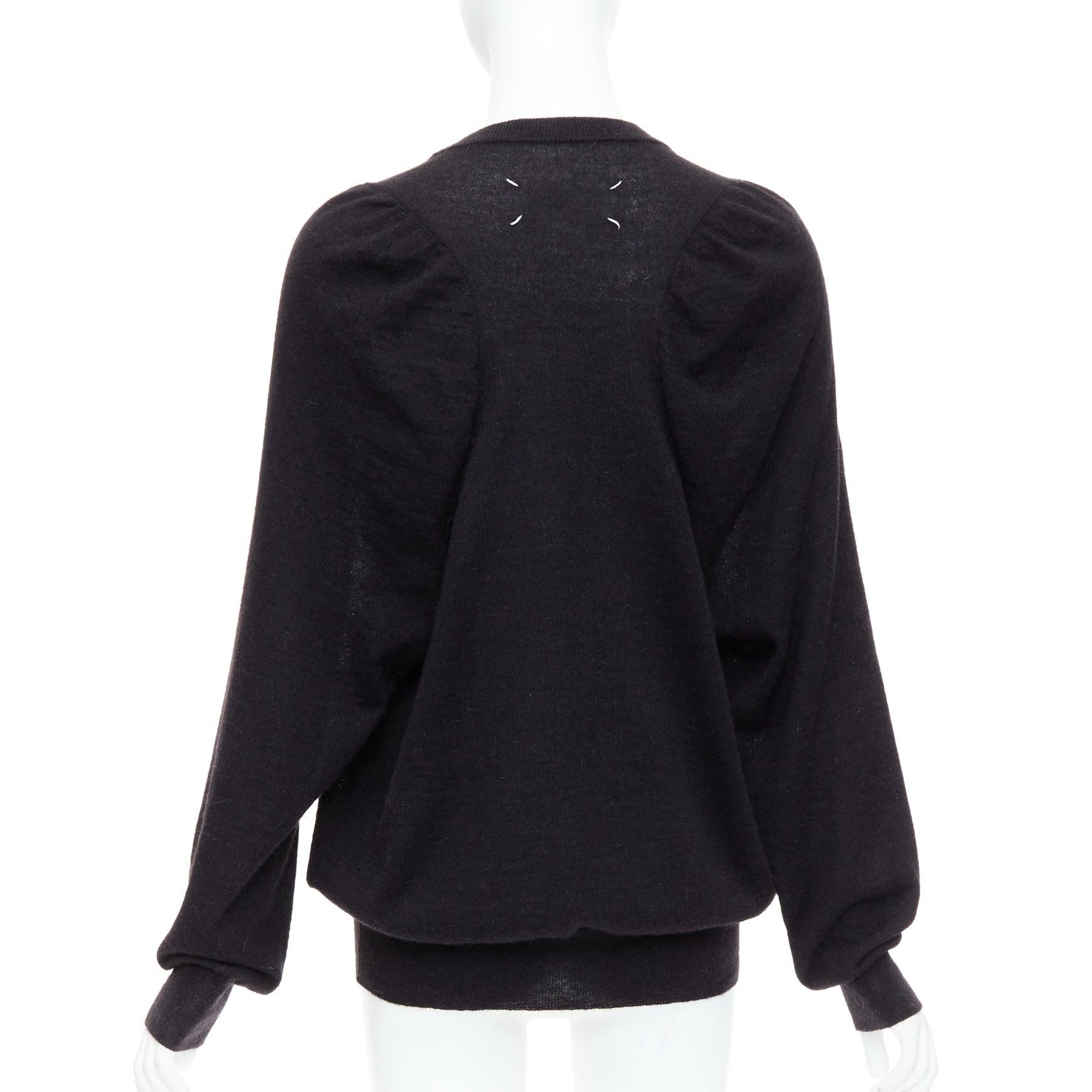 MAISON MARGIELA 2010 Pull oversize en laine d'alpaga gris foncé Pour femmes en vente