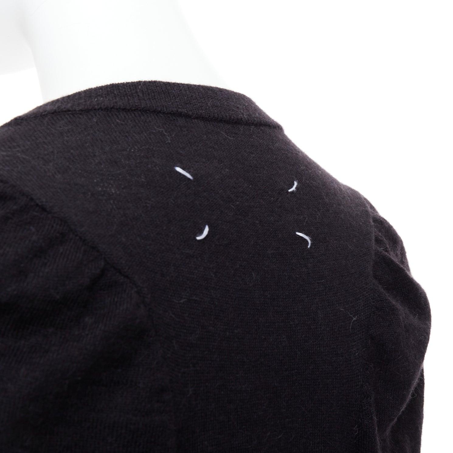 MAISON MARGIELA 2010 Pull oversize en laine d'alpaga gris foncé en vente 2