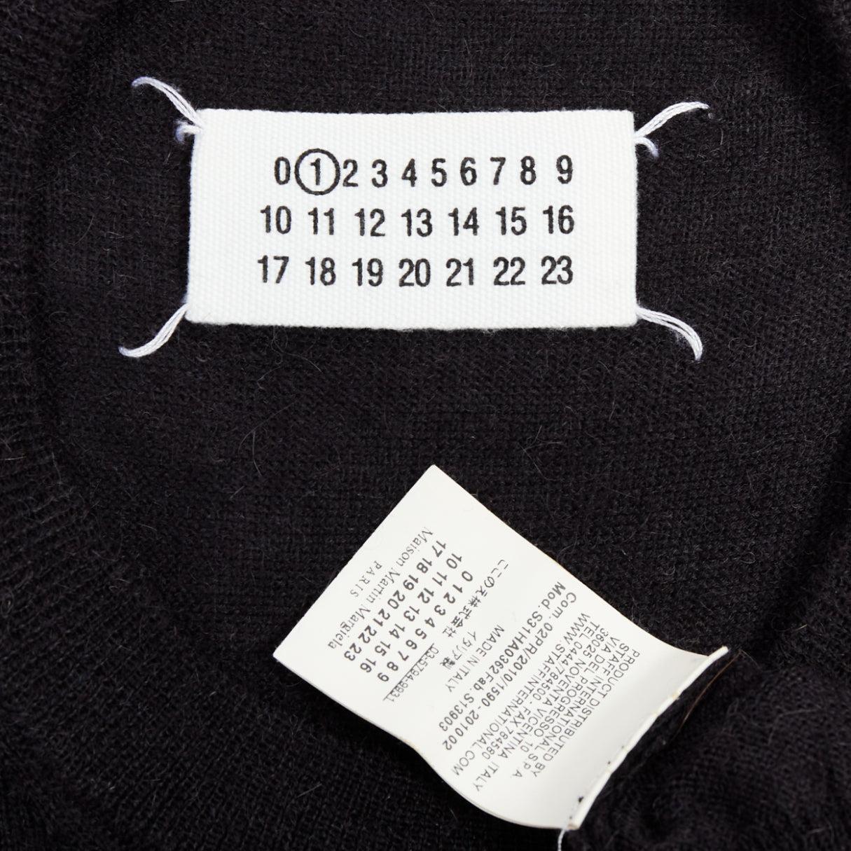 MAISON MARGIELA 2010 Pull oversize en laine d'alpaga gris foncé en vente 3
