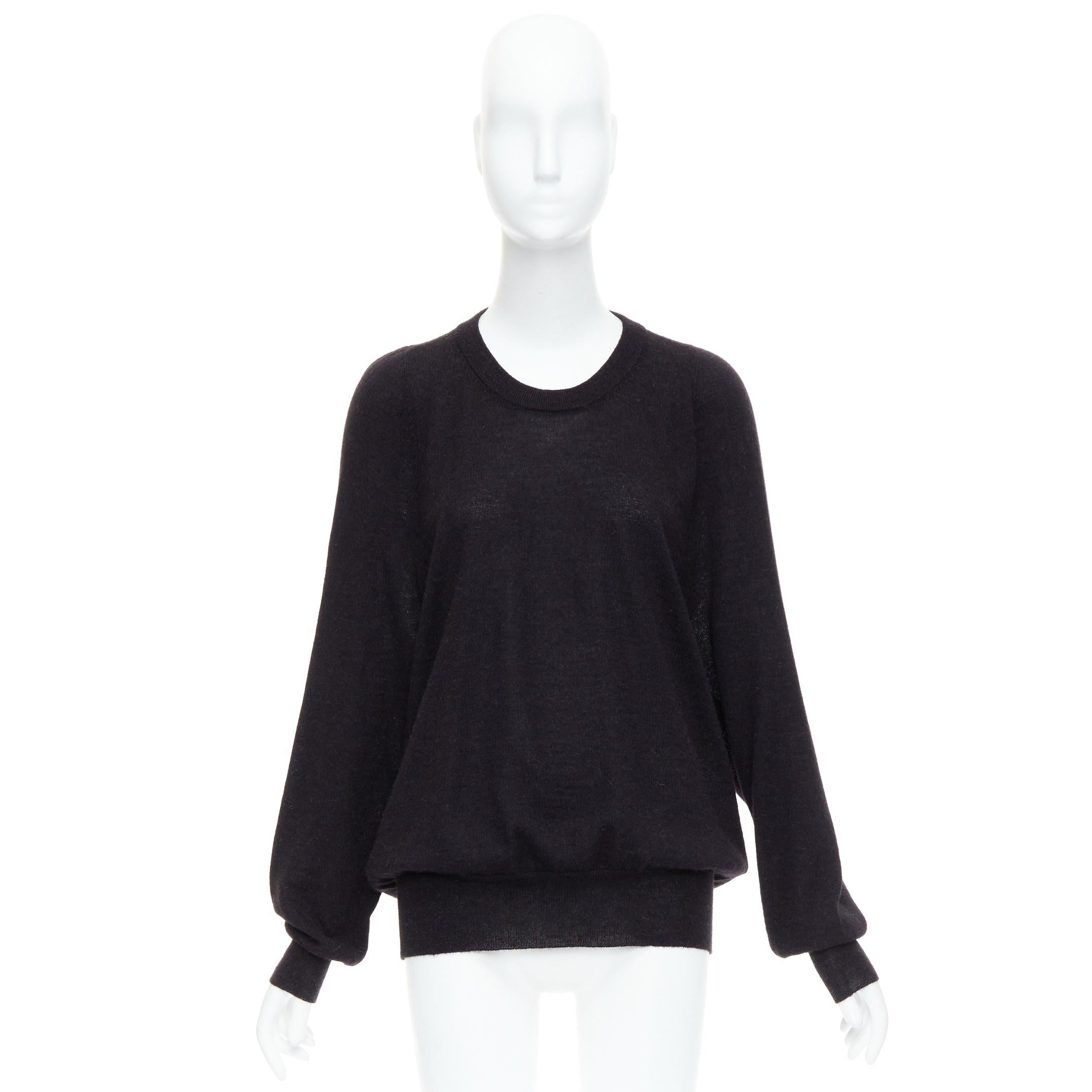 MAISON MARGIELA 2010 Pull oversize en laine d'alpaga gris foncé en vente 4