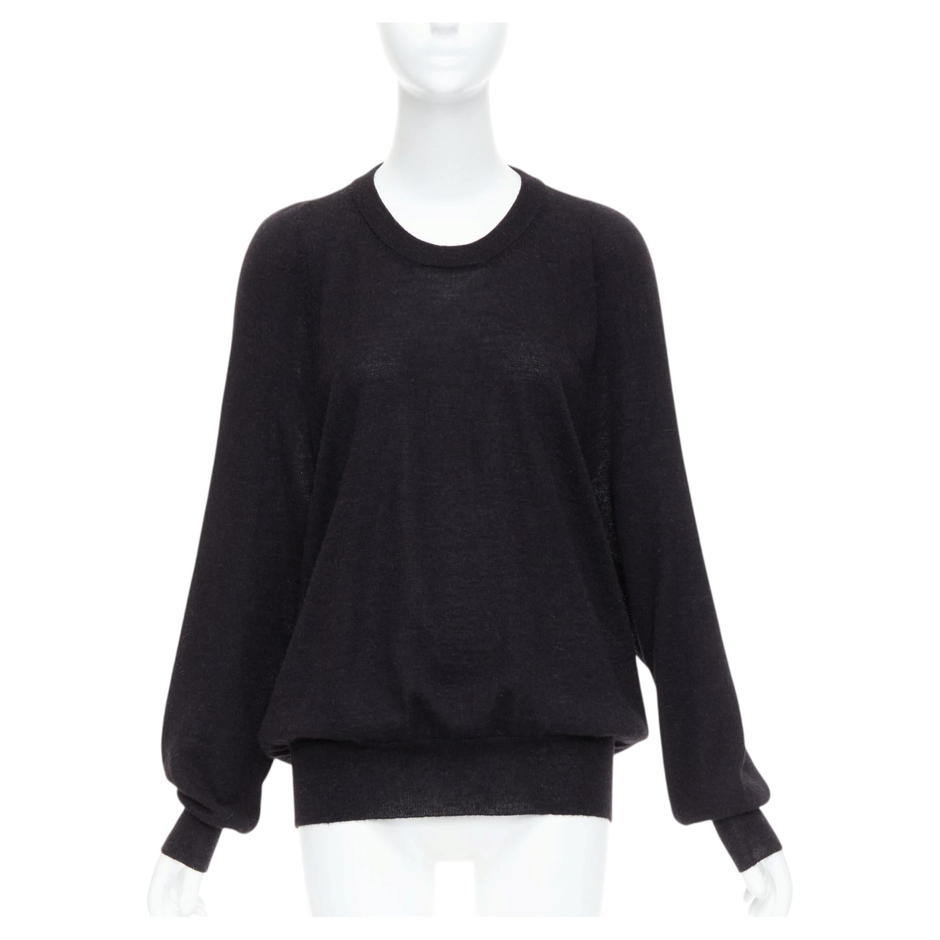 MAISON MARGIELA 2010 Pull oversize en laine d'alpaga gris foncé